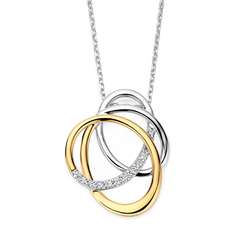 Ketting in zilver en verguld zilver — Naiomy juwelen