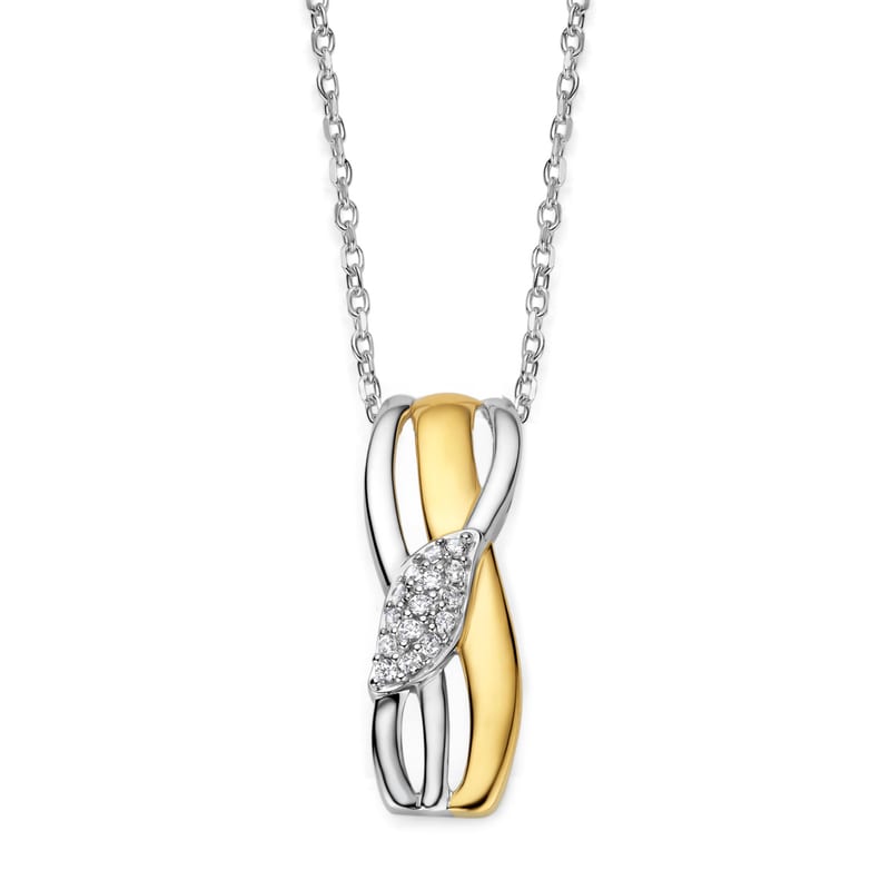 Ketting in zilver en verguld zilver — Naiomy juwelen