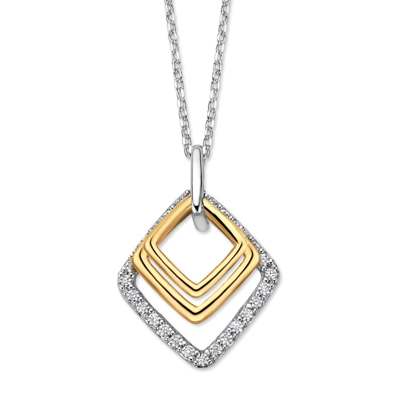 Ketting in zilver en verguld zilver — Naiomy juwelen