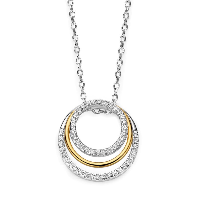Ketting in zilver en verguld zilver — Naiomy juwelen