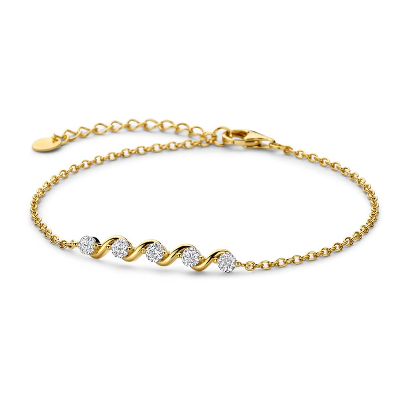 Armband in verguld zilver — Naiomy juwelen