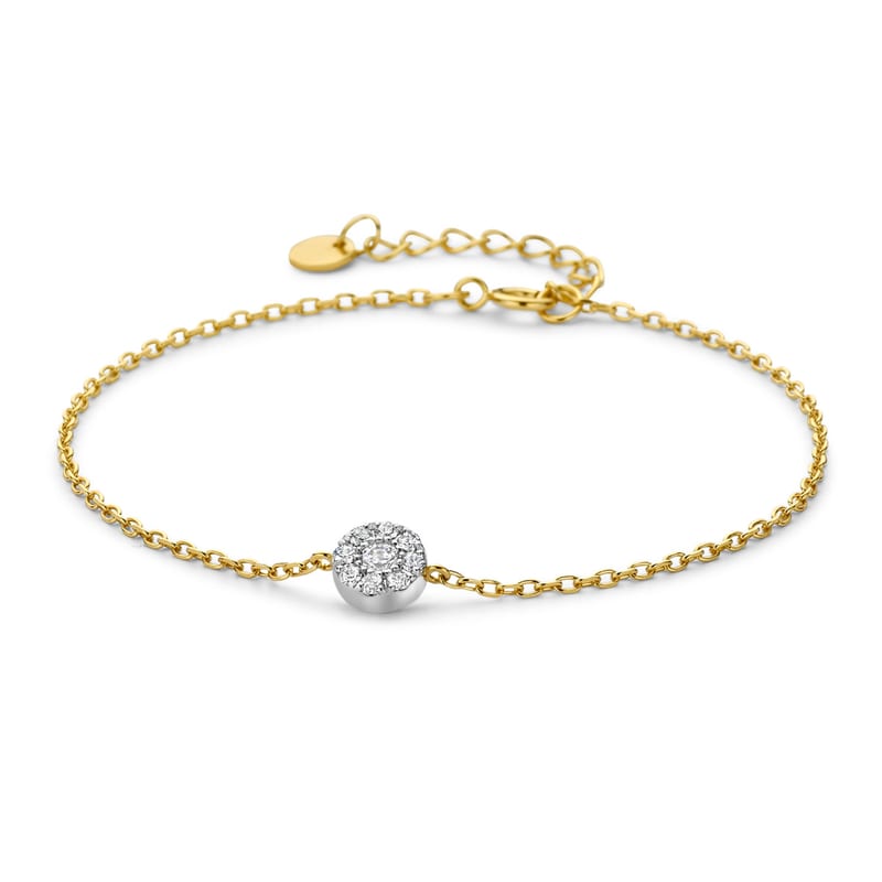Armband in zilver en verguld zilver — Naiomy juwelen