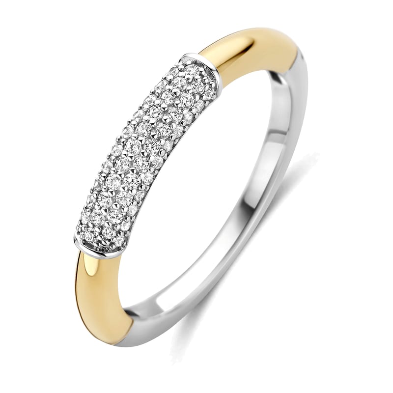 Modern Pavé Ring — Ti Sento juwelen