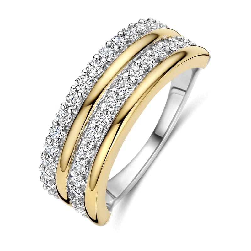 Zirkonia Layered Ring - M model — Ti Sento juwelen